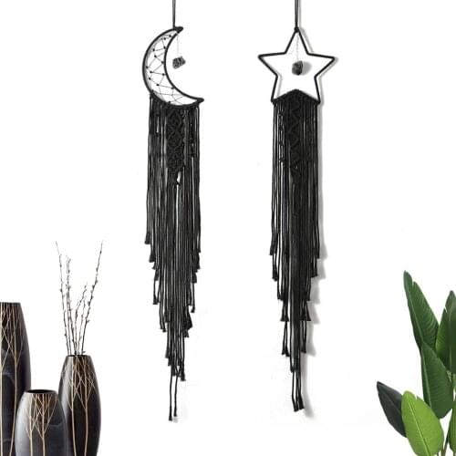 Beautiful Woven Macrame Wall Hanging Dream Catcher Bohemian Design Bohemian Home Decoration Wall Decoration Apartment Gifts