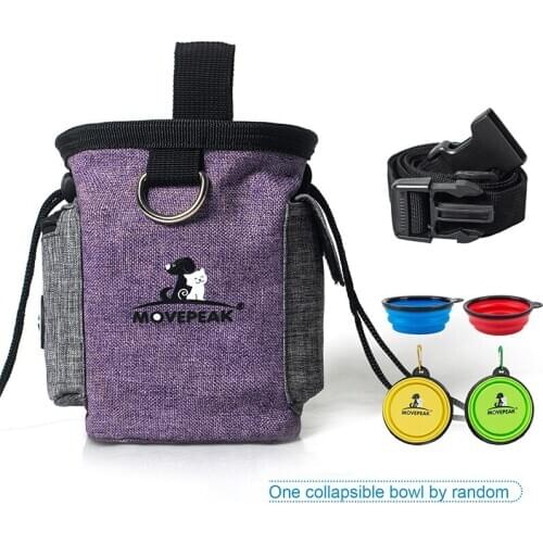 Mini Outdoor Portable Training Dog Snack Bag Pet Supplies Strong Wear Resistance Large Capacity Puppy Snack Reward Waist Bag