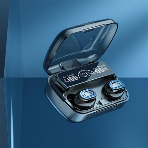 M1 Earphones Charging Box Wireless Headphone Stereo Sports Bluetooth-compatible Waterproof Earbuds Headsets With Microphone