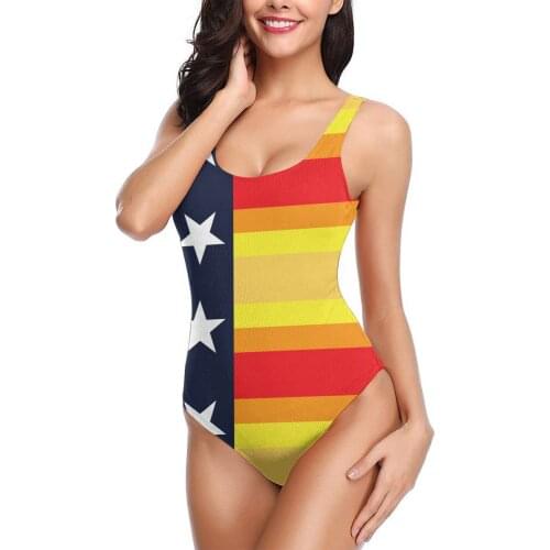 New Houston Throwback Texas Champ Jersey Flag sexy Bikinis Swimsuit Low Waist comfortable Women surfing bathing suit SwimSuit
