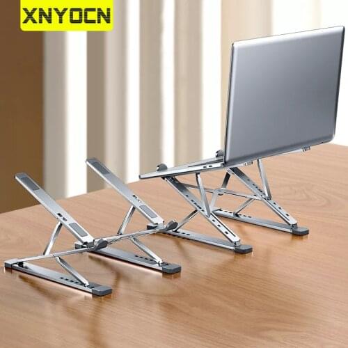 Xnyocn N8 Portable Adjustable Laptop Stand Aluminum for Macbook Tablet Notebook Stand Table Cooling Pad Foldable Laptop Holder