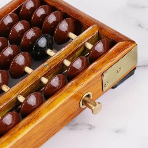 Portable Chinese 13 Digits Column Abacus Arithmetic Soroban Calculating Counting Math Learning Tool School Office Use 746D