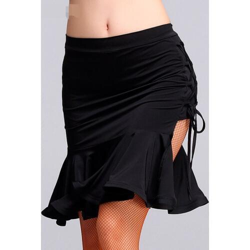 Dansangels Knee-high sexy Latin Dance Skirt for Woman/female/girl/lady, Ballroom costume Practice dress performance wear