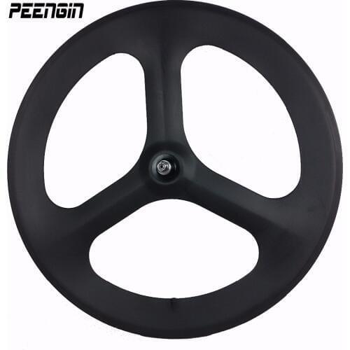 Carbon Tri 3-Spokes 700C wheels 23mm width 70mm depth clincher wheel cheap carbon wheel bike shop online hot wheels track/road