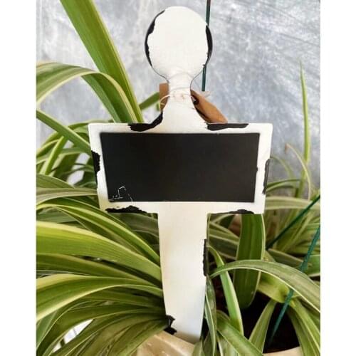 Vintage Metal Garden Decor Mini Chalkboard Plant Label