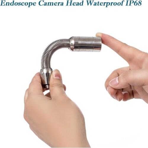Pipe Inspection Video Camera,Drain Sewer Pipeline Industrial Endoscope Camera Head Maintenance Replacement 23mm 720P Waterproof