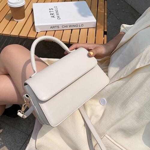 High Quality Solid Color Top-Handle Bags for Women Fashion Ladies Crossbody Bag Brand Trendy Shoulder Bags Female Black Purses