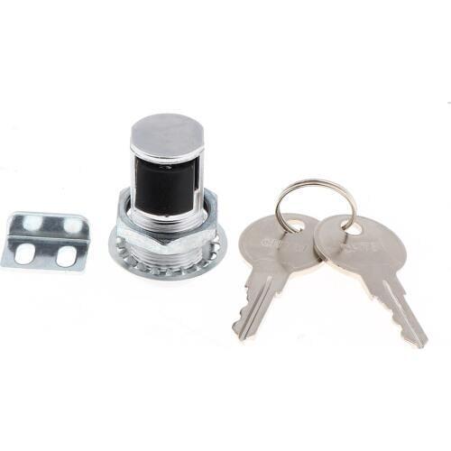 1 × Push Button Latch With Locking For Boat And Motorbike Glovebox