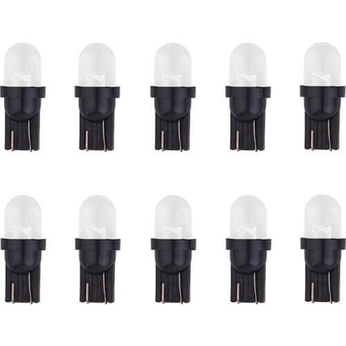 10pcs Car LED Light Assembly T10 w5w Socket RGB Bulbs Motorcycle Signal Lamps 194 168 Auto Reading Light RGB Color 12V 5W Diode