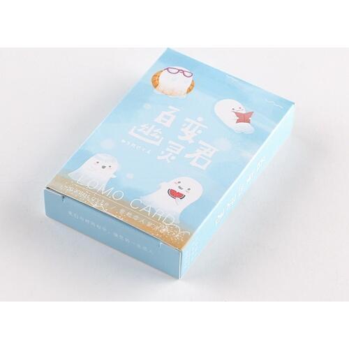 28 Sheets/Set Lovely Changeable Ghost Lomo Card Cartoon Mini Postcard Message Card Christmas Gifts