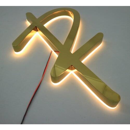 3D Led Letter Logo Wall Business Wall Logo Sign Metal Custom Led Logo