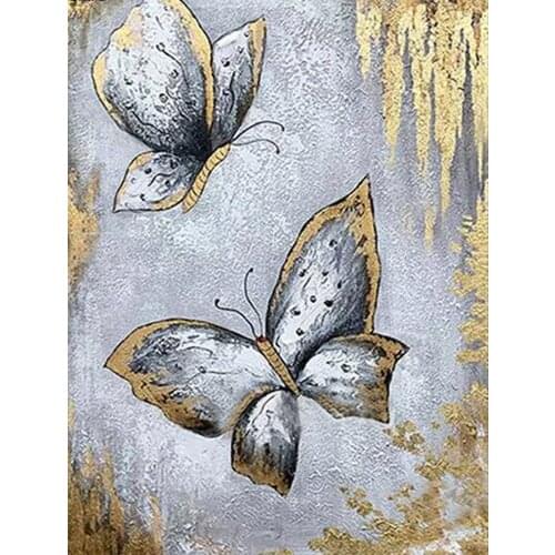 5D DIY Diamond Painting Butterfly Pictures Full Square Round 3D Diamond Embroidery Swan Crystal Mosaic Home Decoration Gift DF93