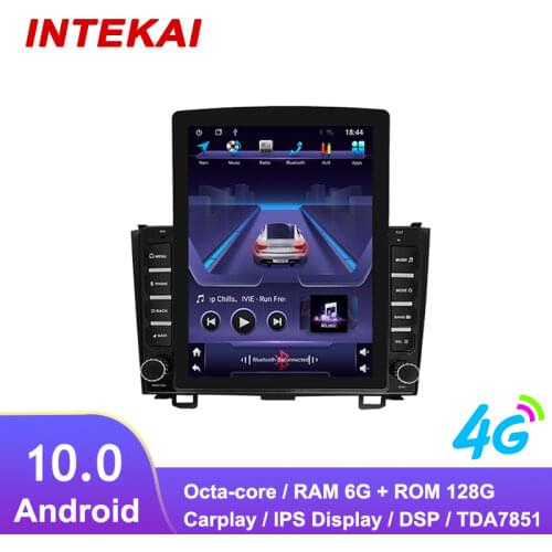 9.7" Vertical Style Tesla Screen Android 10.0 Car Radio GPS Navigation Autoradio Multimedia Player for Honda CRV 2007 2011