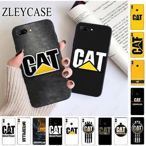 Caterpillar Black Cell Phone Case For huawei honor 10 10i 10lite 8c 8A 8X 9 9A 9lite 20 20s 20i 20lite mate20 Coque Shell