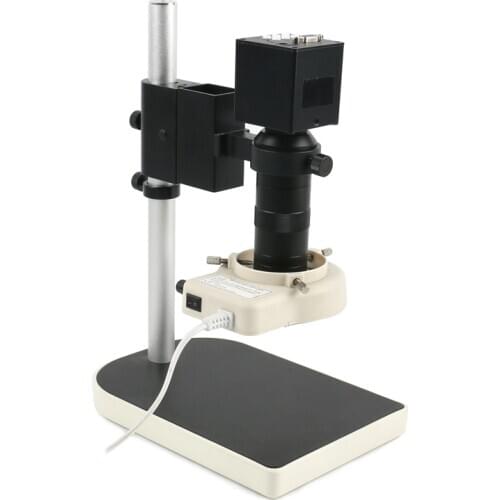 1080P 2.0mp VGA Digital Electronic Industrial Video Microscope C Mount Camera + 56 LED Ring Light+ 100X C Mount Zoom
