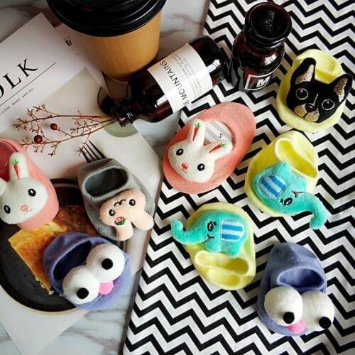 Baby Socks Boys and Girls Non-slip Socks Floor Socks Cartoon Animals Children Cotton Socks