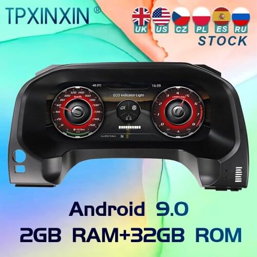 For Toyota Land Cruiser Prado 10-19 Android Car Ditigal Cluster LCD Dashboard Instrument Panel Multifunctional Multimedia Player