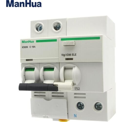 VIGI IC65 ELE 2P Double pole C16A 30MA Type AC230 V 50Hz Leakage Residual current circuit breaker over current protection RCBO