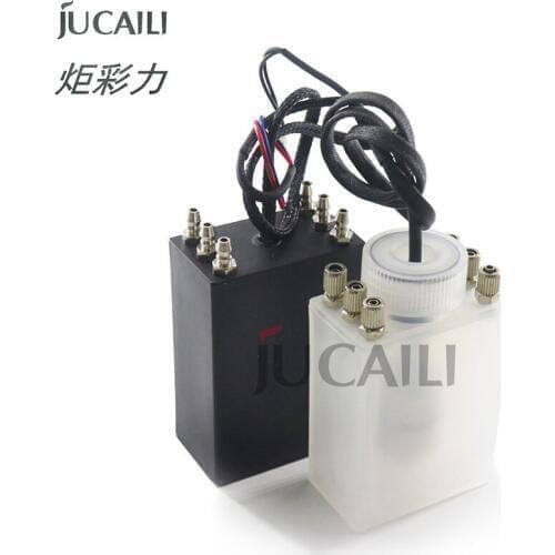 Jucaili 2pcs UV/Solvent 6 Ways Ink Sub Tank for Infiniti Allwin Crystaljet inkjet Printer Ink Sub Tank