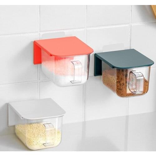 Spices Box Pepper Spice Shaker Salt Seasoning Organizer Kitchen Cruet Condiment Bottle Jars Container With Spoons