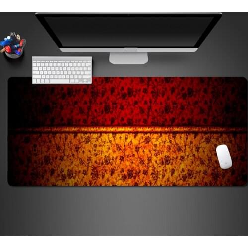 Red And Yellow Pattern Mouse Pad High Quality Washable Individuality Design Anti-slip Mousepad Computer Mouse Pad To Gamer