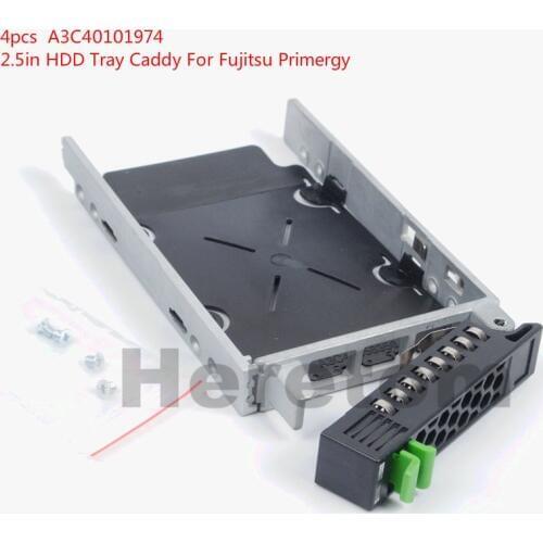 4PCS 2.5" SAS SATA HDD Drive Tray Caddy Bracket for Fujitsu Primergy RX600 RX300 RX900 S5 S6 S7 S8 A3C40101974