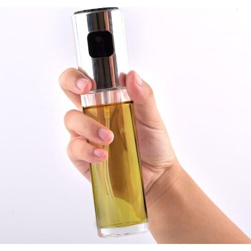 Kitchen Stainless Steel Olive Oil Sprayer Bottle Pump Oil Pot Leak-proof Grill BBQ Sprayer Oil Dispenser BBQ Cookware Tools