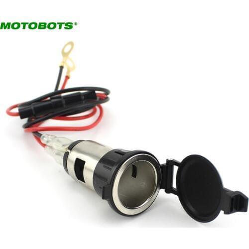 MOTOBOTS 30Pcs New 12V 120W Power Motorcycle Car Motorbike Cigarette Lighter Socket Plug USB Charger #AM2657