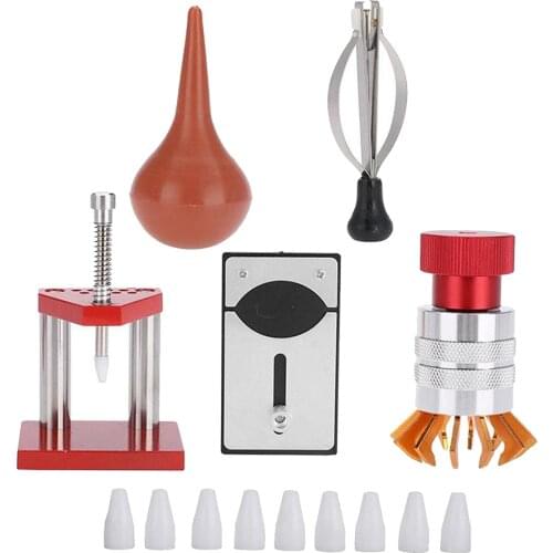 1 Set Watch Repair Tools Kit Deluxe Needle Punching Machine Balloon Blowing with Premium Alloy Material