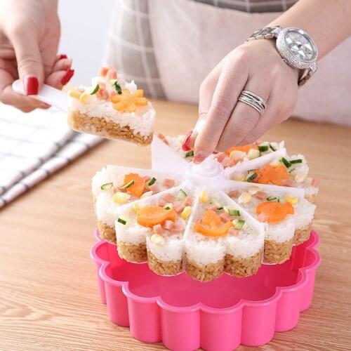 Cake Pan Set Sushi Mold Food PP Material Triangle Cakes Mould Muffin Baking Fondant Rice Ball Kitchen Making Sushi Mold Tools