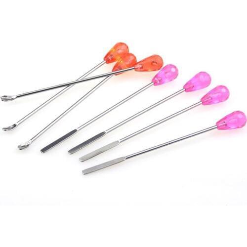 Permanent Makeup Eyebrow Tattoo Microblading Ink Mixer Mixing Stirring Rods Sticks Tattoo Powder Spoon Body Art Accessories