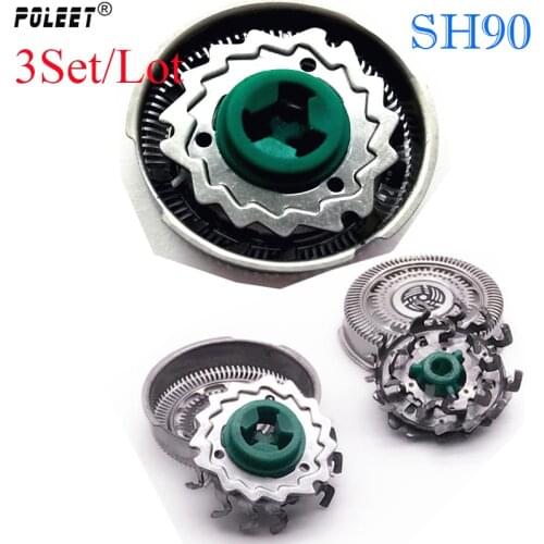 Poleet 3Set/Lot Shaver Head SH90 Replacement For philips Razor Blade 9000/7000 SH90 S9988 S9151 S9911 S9731 S9711 S9511 S9111