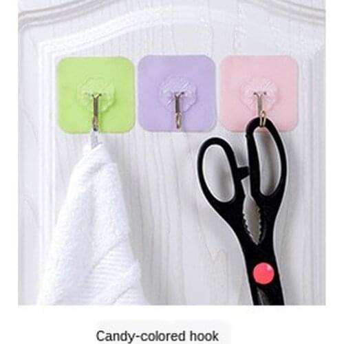 1Pcs Transparent Strong Self Adhesive Door Wall Hangers Hooks Suction Heavy Load Rack Cup Sucker for Kitchen Bathroom Waterproof