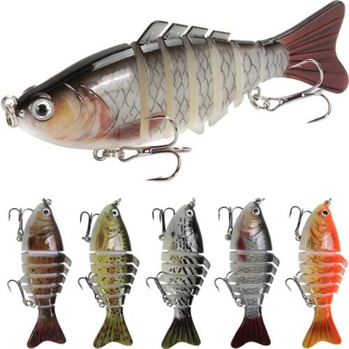 Fishing Lures Luya Seven-section Fish 15g/10cm Plastic 7-section Fishing Lure Sea Fishing Lure Simulation Bait Hard Bait