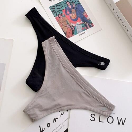 SP&CITY Solid Sports Panties For Women Sexy Lingerie Crotch Cotton Underwear Low Waist Sex Thongs Seamless Transparent Brief