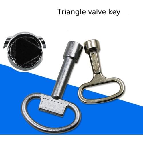 1 Pcs Tap Water Valve Key Chassis Cabinet Door Elevator Door Triangle Key Wrench Locking Valve Elevator Key Hardware Parts