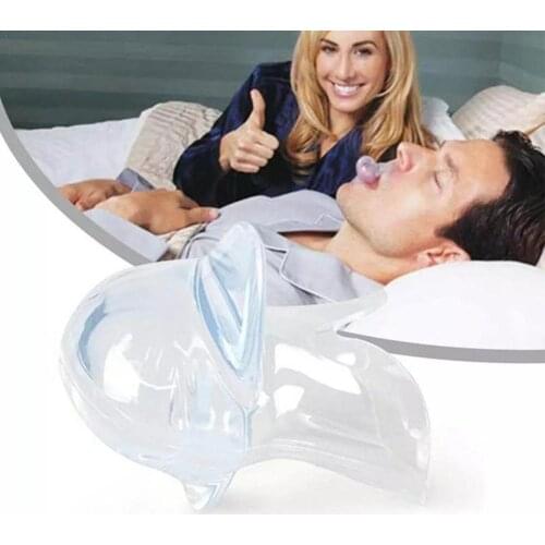 Tongue Anti Snoring Device Medical Silicone Anti Snore Device Apnea Aid Snore Stopper Tongue Retainer Anti Snoring