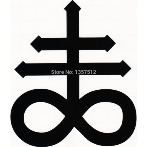 HotMeiNi Leviathan Cross Satanic Brimstone Car Sticker For Truck Window Door Kayak Vinyl Decal 8 Colors