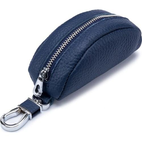 Genuine Leather Woman Key Wallets Male Zipper Car Key Wallet Man Multifuctional Key Case High Quality Housekeeper Key Holders