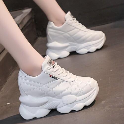 Chunky Sneakers Womens Vulcanize Shoes 2021 Fashion Casual Comfort Platform Shoe for Women Sneakers Wedges Height Increase Shoe