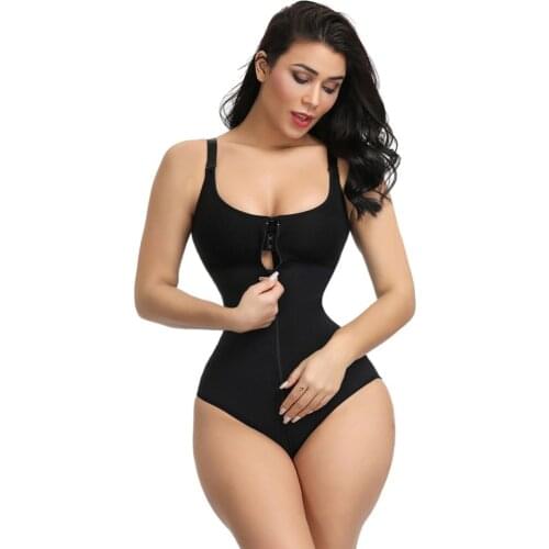 Womens Slimming Underwear Bodysuit Body Shaper Waist Shaper Shapewear Postpartum Recovery Slimming Zip and Hook Corset