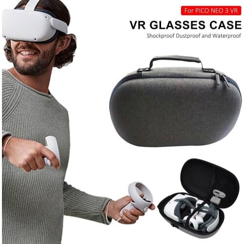 Hard EVA Travel Storage Bag VR Glasses Case Head-mounted Glasses Box For PICO NEO 3 VR Glasses Accessories Shockproof Dustproof