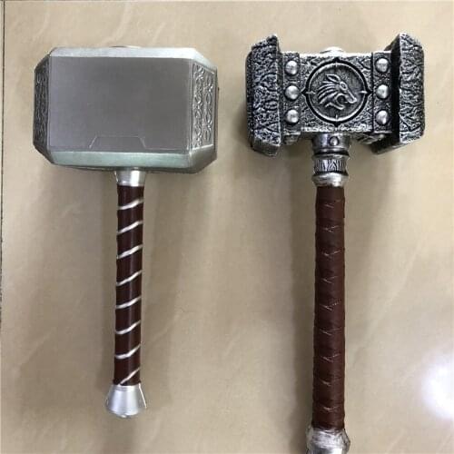 1:1 Cosplay Hammer 44cm Hammer & 54cm Game War Destroy Hammer Figure Model Kids Gift PU Material Role Playing Weapon
