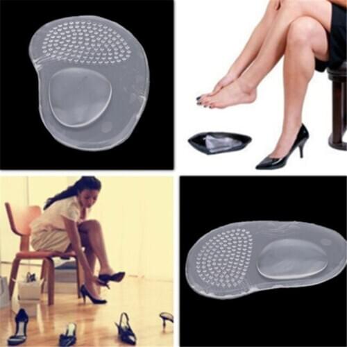 Heel Foot Arch Forefoot Pad Half Size Pad PU Polyurethane Foot Arch Pad + Forefoot Pad 2-in-1 Design With Stickiness Comfortable
