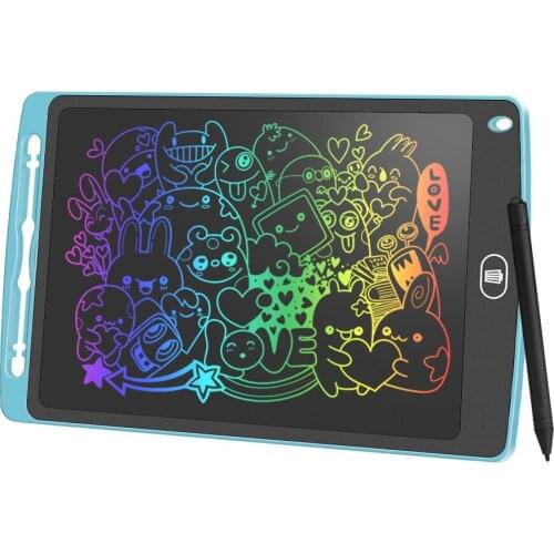10-Inch Colorful LCD Writing Tablet for Kids and Adults, J-boxing Doodle Board with One-Key Lock&Clear Function Drawing Pads