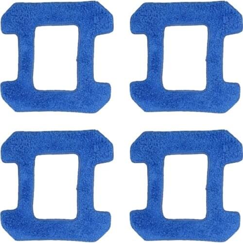 2pcs wet mop+2pcs dry mop for hobot 268 288 Robot X6 cop Rose X6 window clean mop cloth weeper glass windows cloth Cleaner Parts