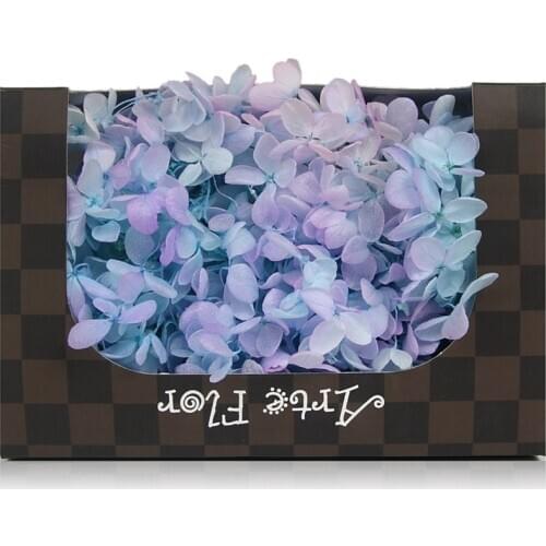 20g/lot,Grade A Eternal Gradient color Hydrangea,Nature Flower Head for Wedding party Decoration,flowers gift Bridal headdress