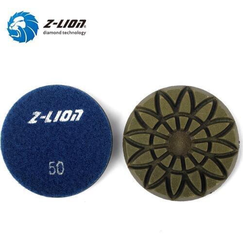 Z-LION 3 Inch 1PC Diamond Polishing Pad Wet For Concrete Floor Grinding Disc 75mm Granite Marble Stone Abrasive Wheel 3mm Thick