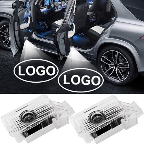 2 4 Pcs Led Car Dor Welcome Light Car Styling For Acura MDX RLX ZDX TLX TL Logo Badge Shadow Ghost Laser Projector Lamp 12V