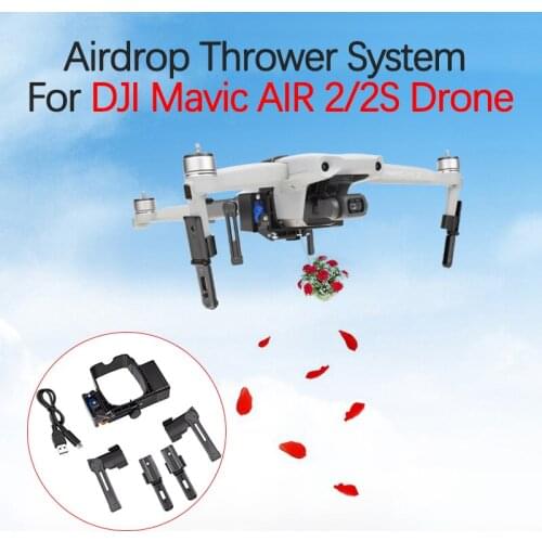 For DJI Mavic AIR 2 2S Drone Airdrop Thrower System Send Fishing Bait Wedding Ring Gift Deliver Advertisement Accessories